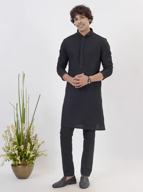 Black Kurta Pajama
