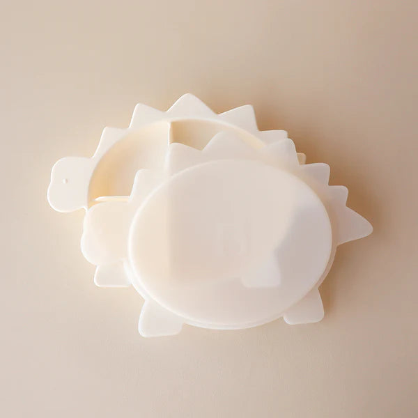 Stegosaurus Dino Section Plate with Lid - Marshmallow
