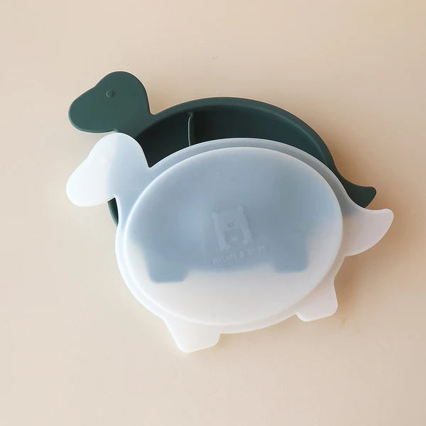 Brachiosaurus Section Plate with Lid - Forest Green