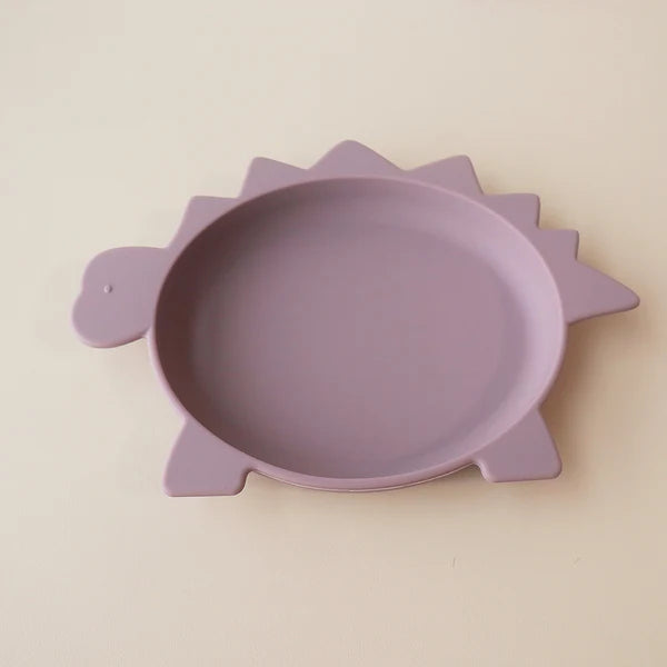 Stegosaurus Small Plate - Hushed Plumb