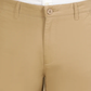 Khaki Solid Slim Fit Shorts