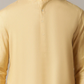 Fawn Solid Regular Fit Modi Kurta