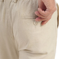 Beige Solid Slim Fit Track Pant