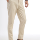 Beige Solid Slim Fit Track Pant