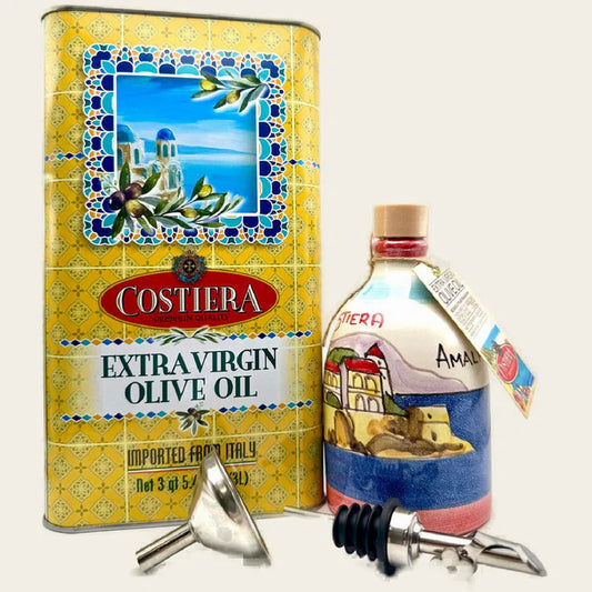 Custom Combo - 3LT Tin & filled ceramic bottle of your choice + Spout & FREE Funnel