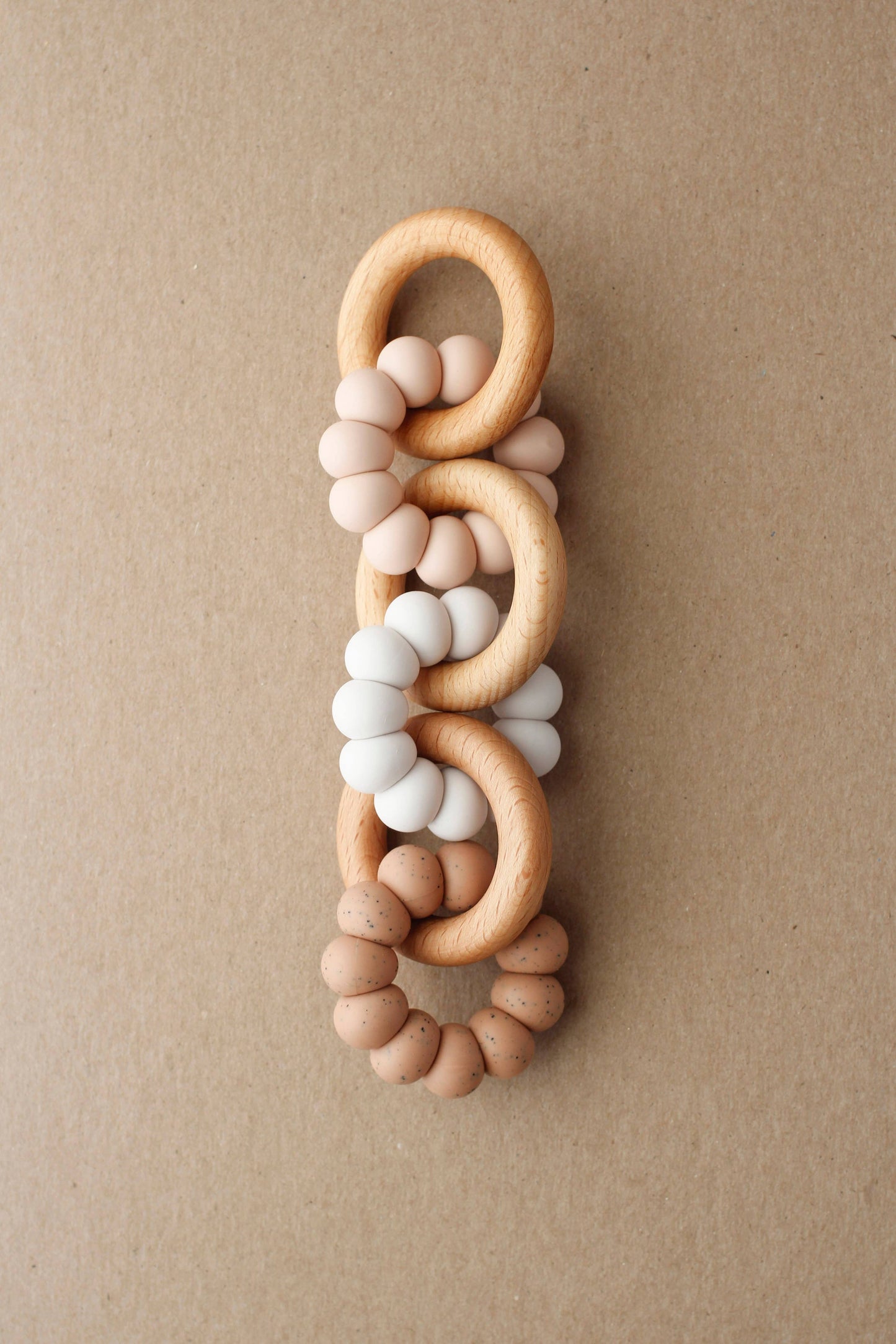 Wood & Silicone Car Seat/Stroller Toy
