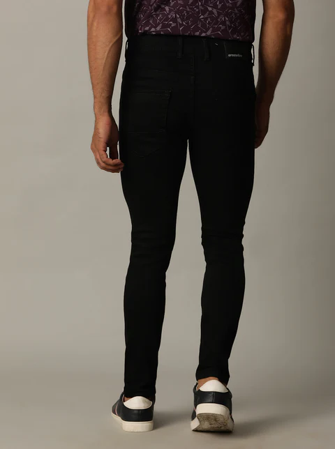 Black Washed Slim Fit Jeans