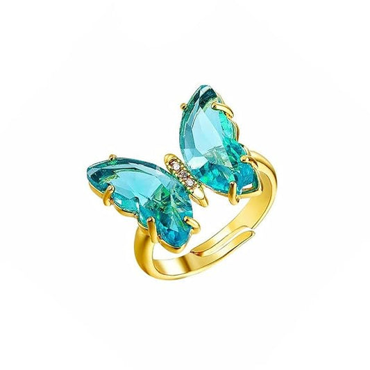 Gold Crystal Ring