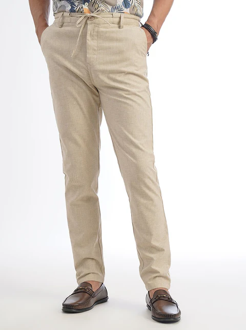 Grey Solid Regular Fit Track Pant