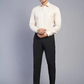 Beige Solid Regular Fit Formal Shirt