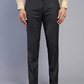 Black Solid Slim Fit Formal Trouser