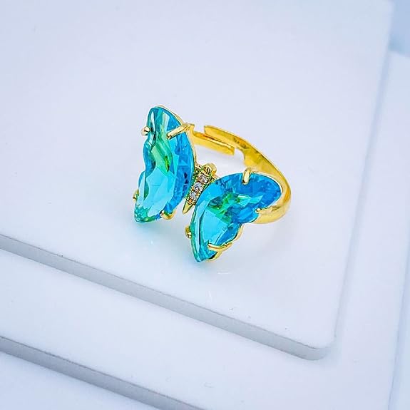 Gold Crystal Ring
