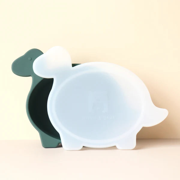 Brachiosaurus Dino Bowl with Lid - Forest Green