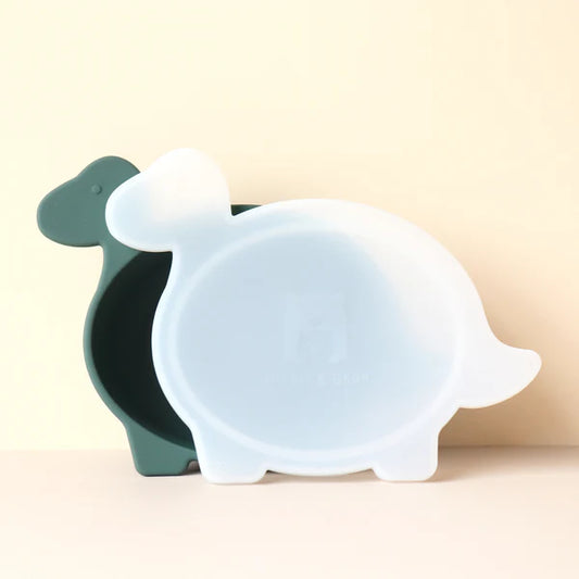 Brachiosaurus Dino Bowl with Lid - Forest Green