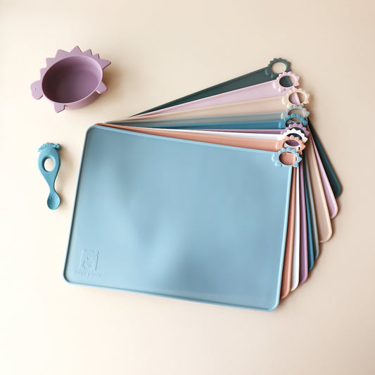 Silicone Placemat - Blue Mist