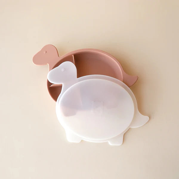 Brachiosaurus Section Plate with Lid - Rose Dust