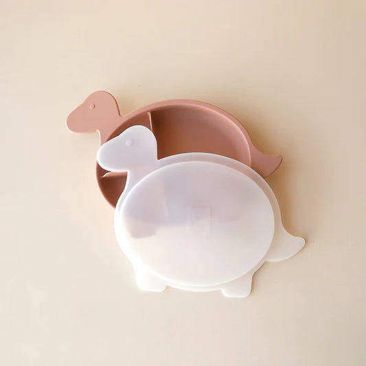 Brachiosaurus Section Plate with Lid - Rose Dust