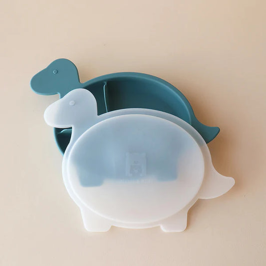 Brachiosaurus Section Plate with Lid - Smoke Blue