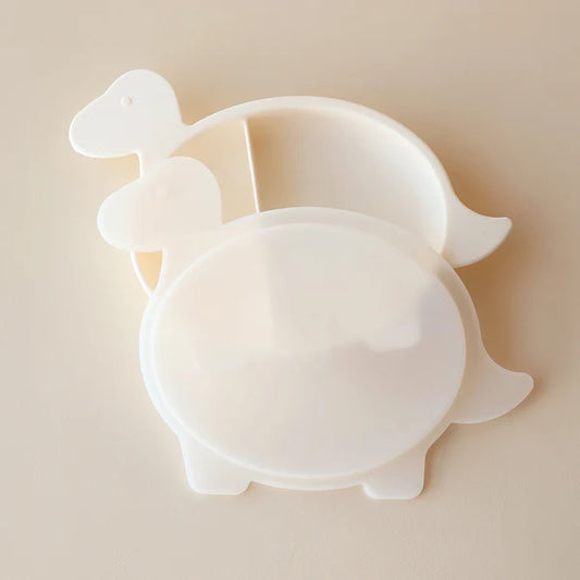 Brachiosaurus Section Plate with Lid - Marshmallow
