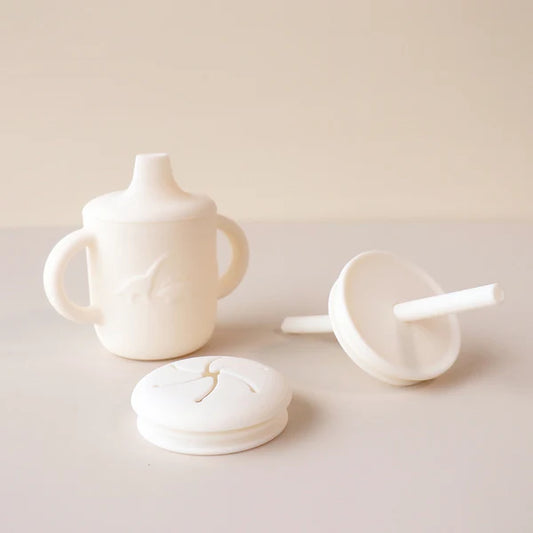 Sippy Cup with 3 Lids - Marshmallow