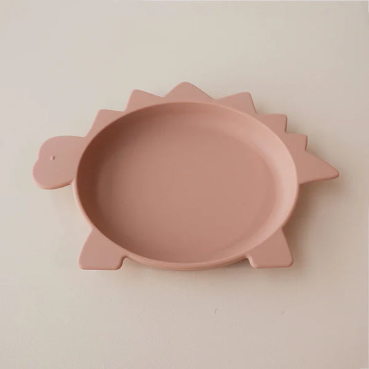 Stegosaurus Small Plate - Rose Dust