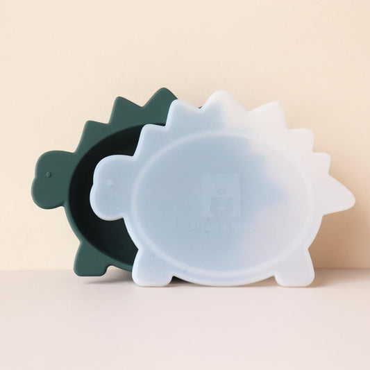 Stegosaurus Dino Bowl with Lid - Forest Green